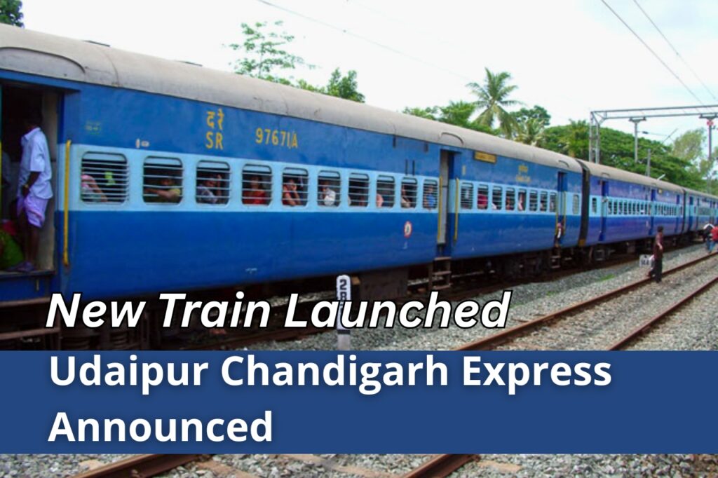 Udaipur Chandigarh New Train