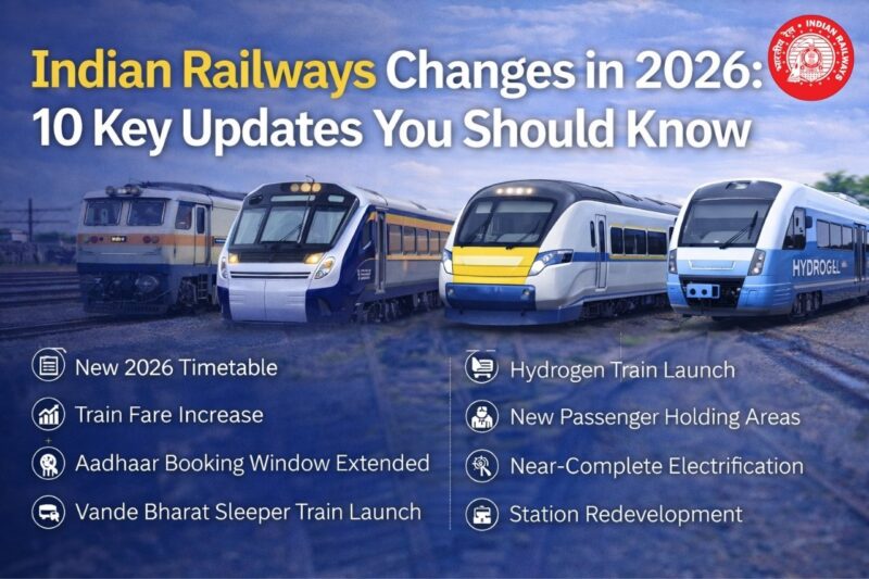 From Ticket Booking to New Trains: Top 10 Indian Railways Changes Coming in 2026