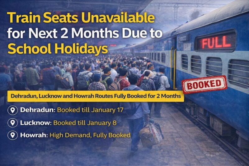 School Holidays Trigger Massive Rush, Train Seats Unavailable for Next Two Months