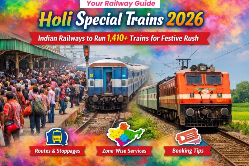 Holi special trains 2026