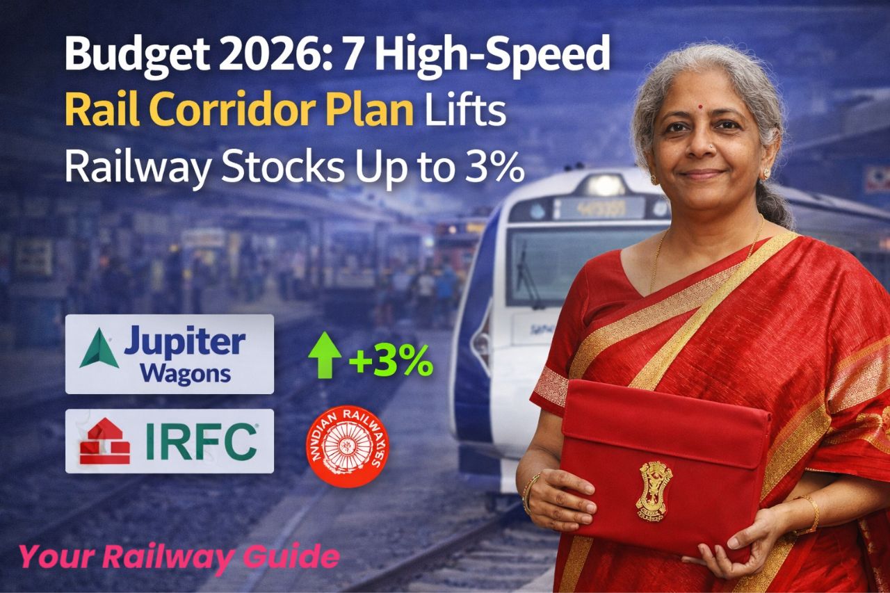 Union Budget 2026: 7 High Speed Rail Corridors Boost Railway Stocks by Up to 3%