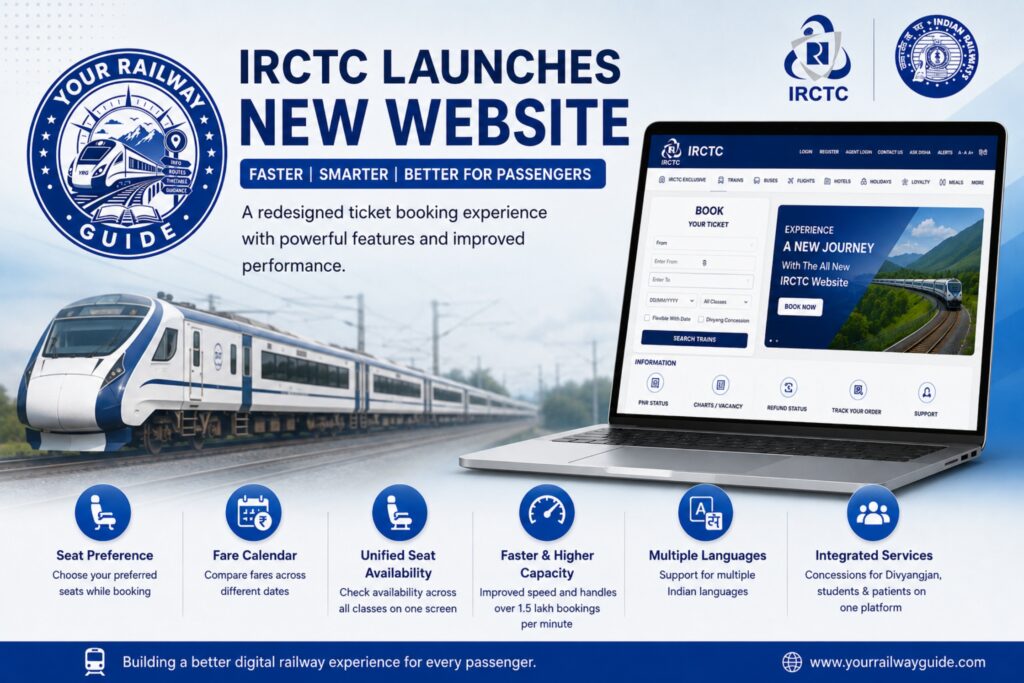 IRCTC Launches New Ticket Booking Website