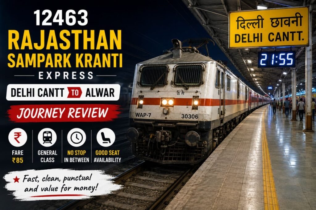 Delhi Cantt to Alwar in General Class