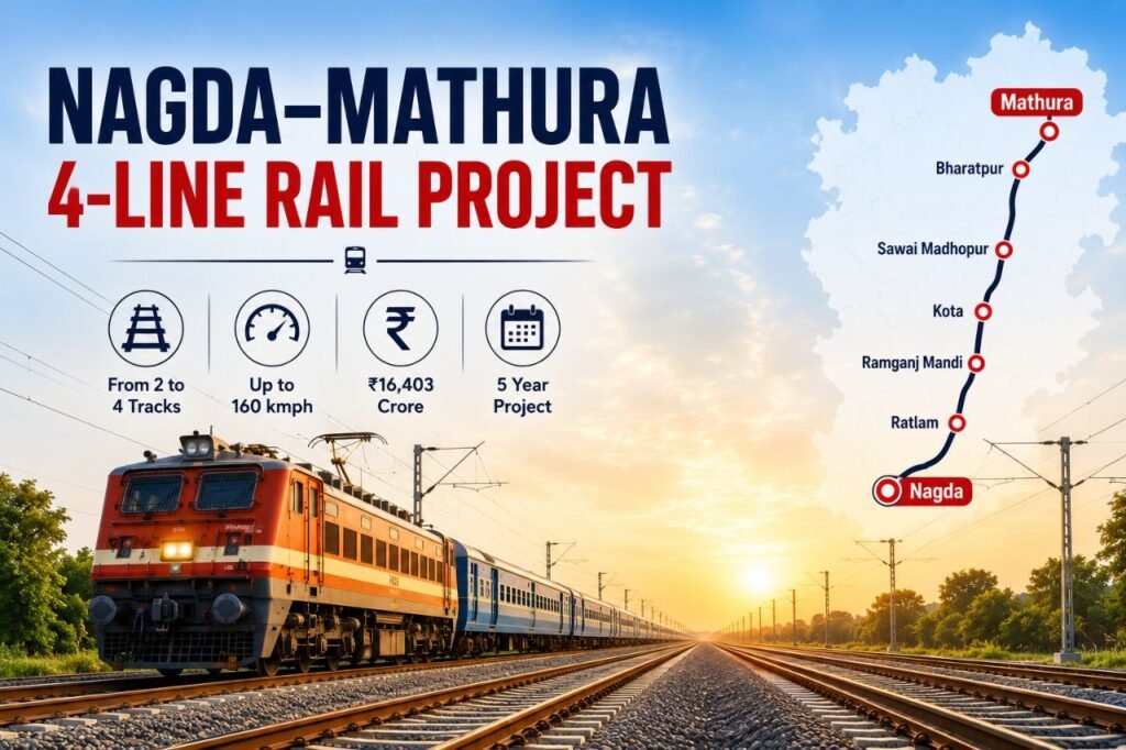 Mathura nagda 4 line project