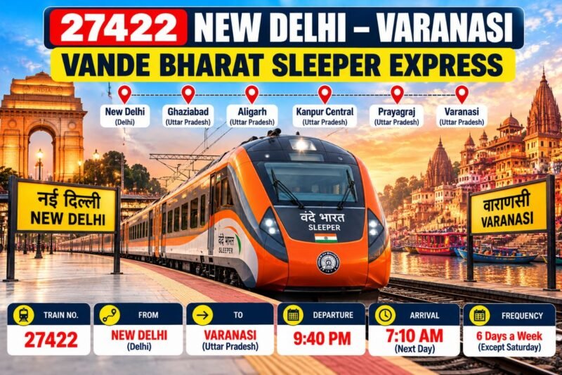 27422 New Delhi Varanasi Vande Bharat Sleeper Express