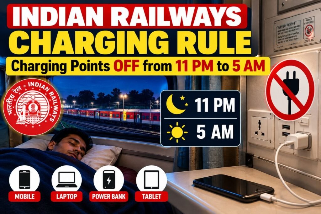 Train Charging Points to Remain Off from 11 PM to 5 AM